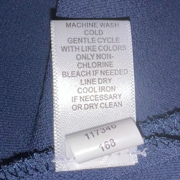 Spense Asymmetrical Navy Blue Sleeveless Tunic Tank Top Blouse, Women’s Medium - Picture 10 of 11